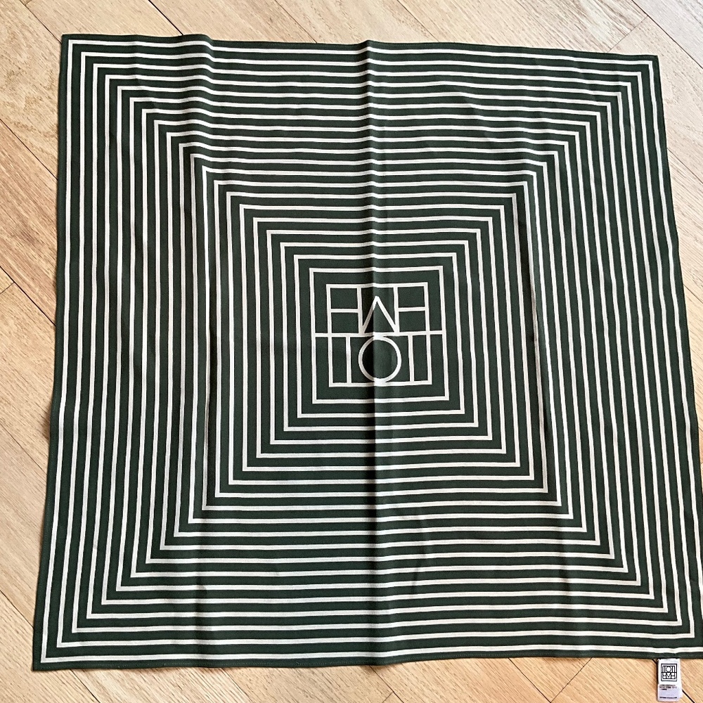 Toteme Signature Monogram Silk Scarf